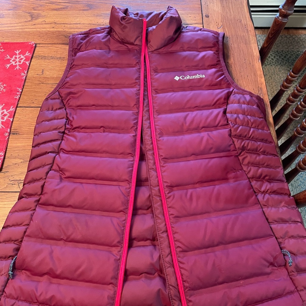Columbia Burgundy Puffer Jacket